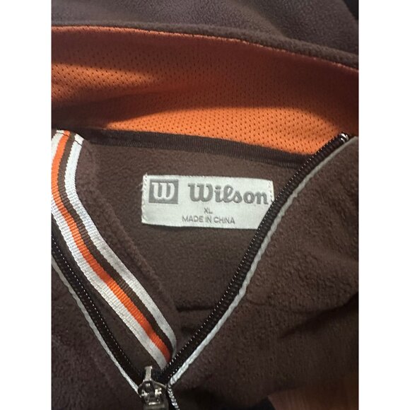 Wilson brown and orange zip up jacket size XL - Picture 3 of 6